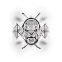 generate name Kinz as matrix code tattoo design idea