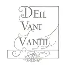write with a simple san serif font "DEI VANTI" tattoo design idea