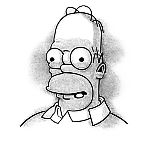 Homer Simpsons  tattoo design idea