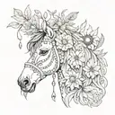 bohemian tattoo design idea