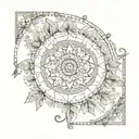 bohemian tattoo design idea