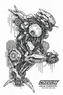 cyberpunk edgerunners tattoo design idea