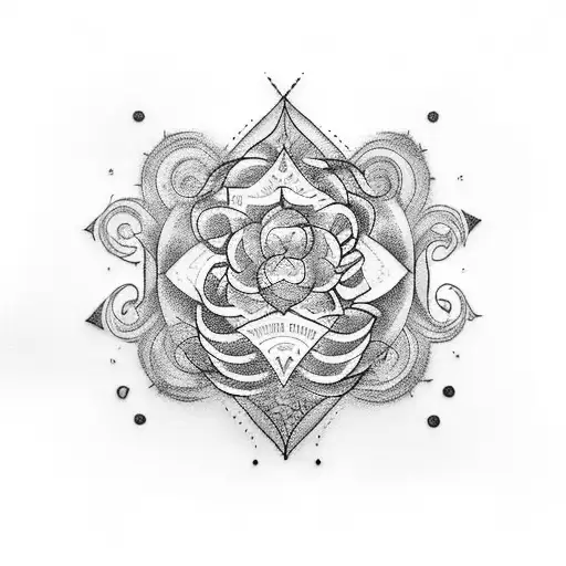 A tattoo design featuring the names Sandra, Mery, Ana, Adriana, María, and Blanca intertwined in a beautiful script font tattoo design idea