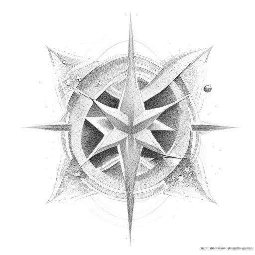 stars and Joshua1:9 tattoo design idea