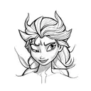 elsa  tattoo design idea