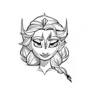 elsa  tattoo design idea