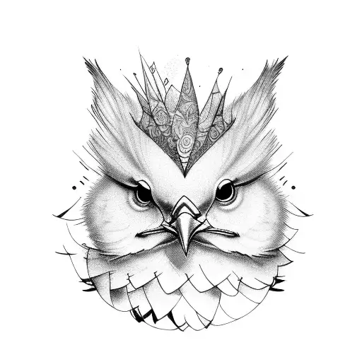 chick tattoo design idea