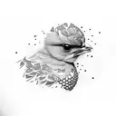 chick tattoo design idea