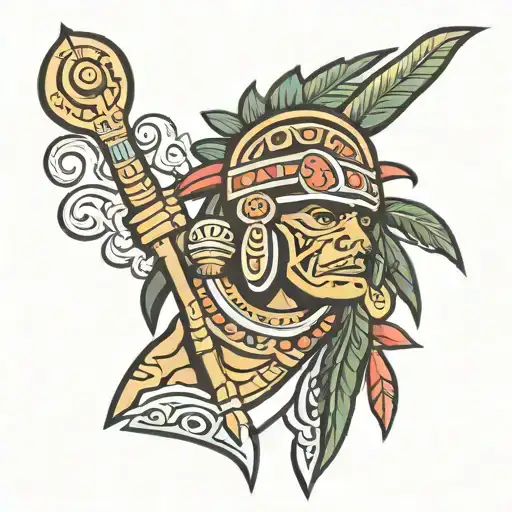 puerto rican taino  warrior tattoo tattoo design idea