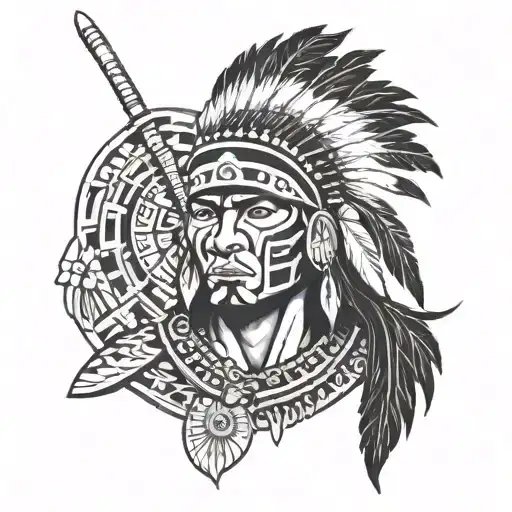 taino indian warrior puerto rico tribal tattoo tattoo design idea