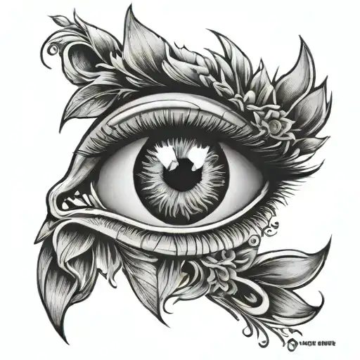  eye but inside is all knowing yourself is true tattoo design idea
