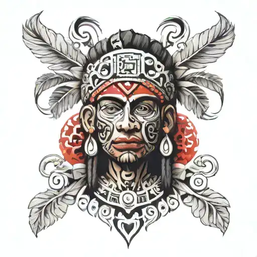 puerto rican taino tribal tattoo tattoo design idea