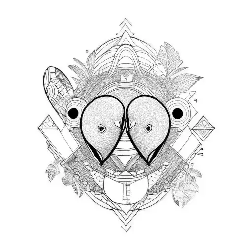 Pato Love  tattoo design idea