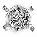 runes slavic tattoo design idea