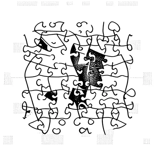 jigsaw puzzle piece  tattoo design idea