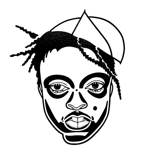 Juice Wrld's legends never dies tattoo design idea