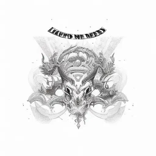 legends never dies 999 lettering tattoo design idea