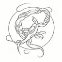 cancer zodiac sign tattoo design idea