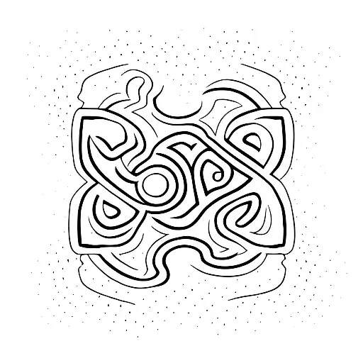 Capoeira silhouette against a sunset backdrop tattoo design idea