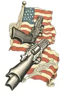 2nd amendment, we the people, gadsen, realistic, american flag sleeve tattoo design idea