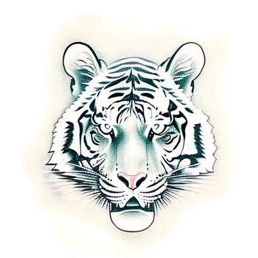 Tiger tattoo design idea