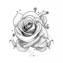 Uterus with roses tattoo design idea