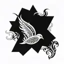 wind, water, earth, fire tattoo design idea