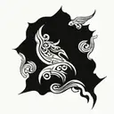 wind, water, earth, fire tattoo design idea