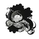 wind, water, earth, fire tattoo design idea