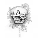 birth and death dates tattoo design idea