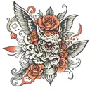 wow wow tattoo design idea