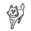 perro border collie  tattoo design idea
