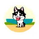 perro border collie  tattoo design idea