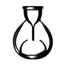 simple Hourglass tattoo design idea