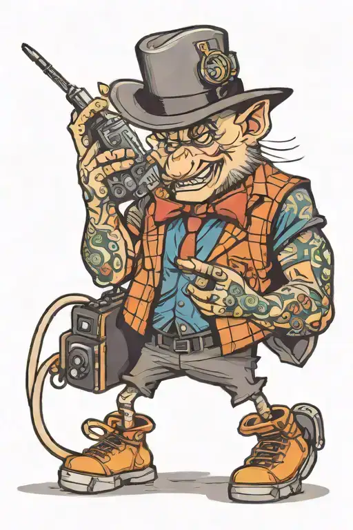Daddy with a computer mouse   tattoo design idea