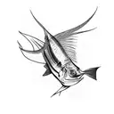 sailfish tattoo design idea