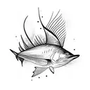sailfish tattoo design idea