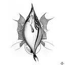 sailfish tattoo design idea