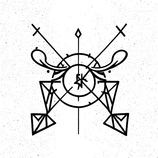 gemini libra  tattoo design idea