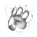 Cat claw mark with paw small simple tattoo design idea
