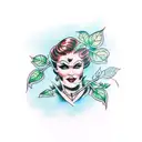 poison ivy dc tattoo design idea