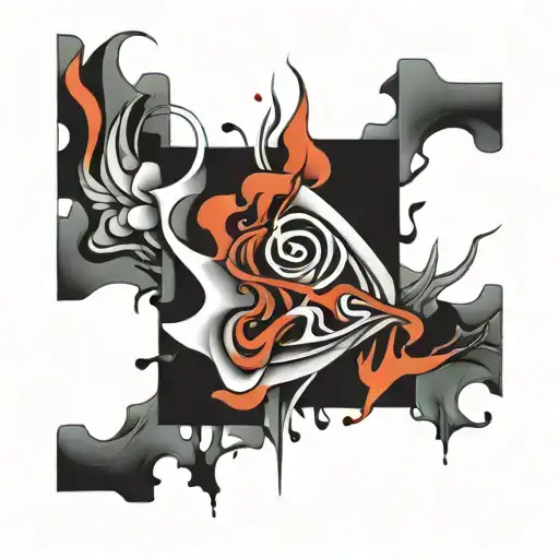 grief tattoo design idea