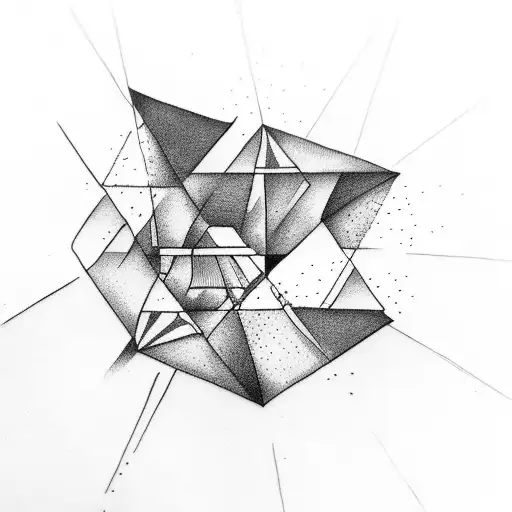 Triangle tattoo design idea