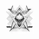 Triangle tattoo design idea