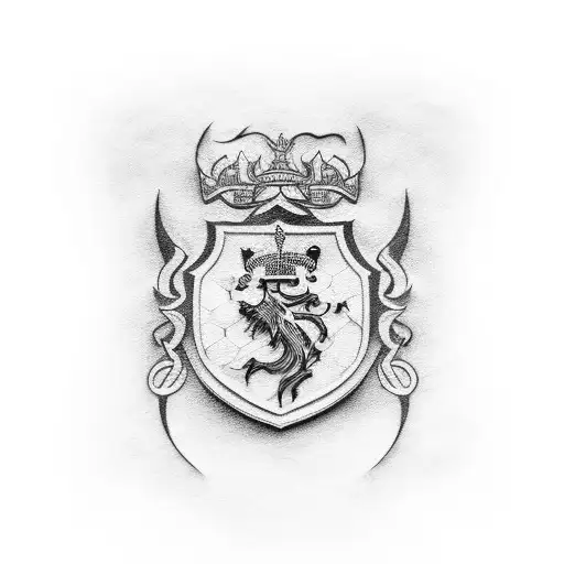 escudo real oviedo tattoo design idea