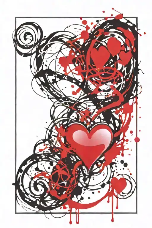 infinity symbol with heart tattoo design idea