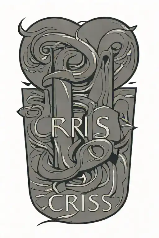 Name "Cris" tattoo design idea