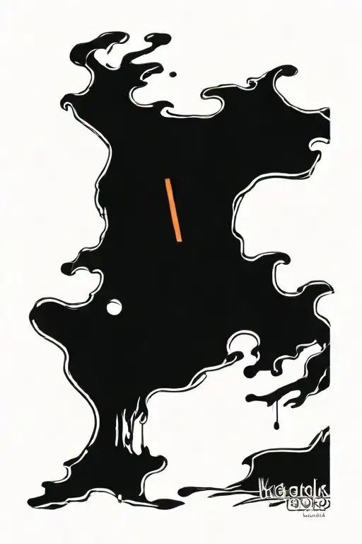 melting clock tattoo design idea