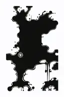 melting clock tattoo design idea