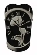 salvador dali's melting clock face tattoo design idea